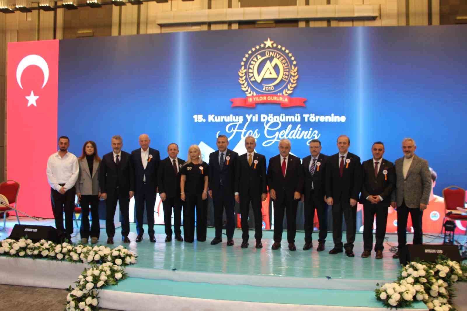 Avrasya Üniversitesi’nin 15. yıldönümü kutlandı