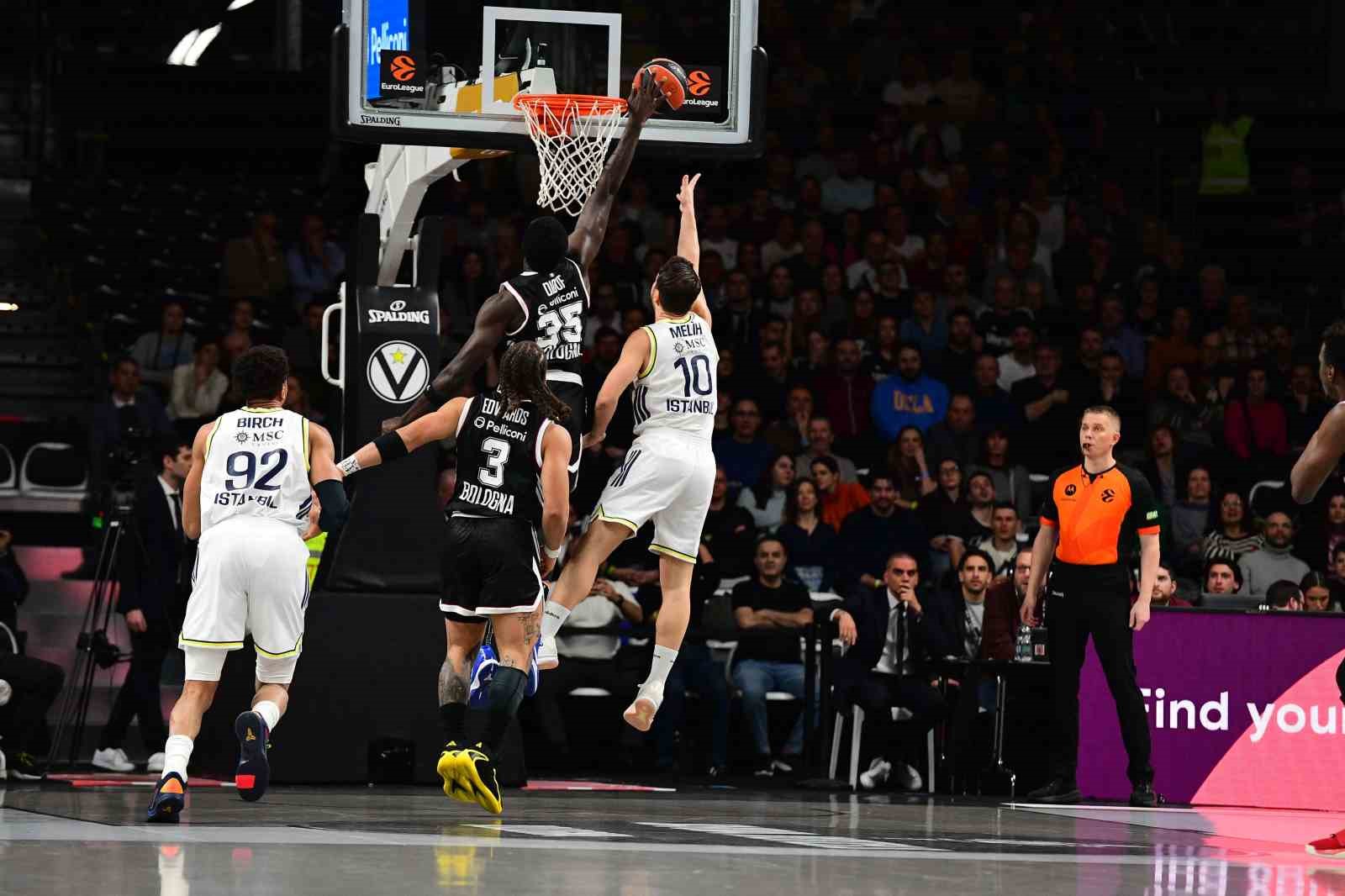 Euroleague: Virtus Bologna: 80 - Fenerbah&ccedil;e: 85
