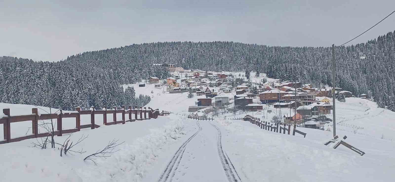 Giresun’un yaylalarında kar kalınlığı 1,5 metreyi buldu