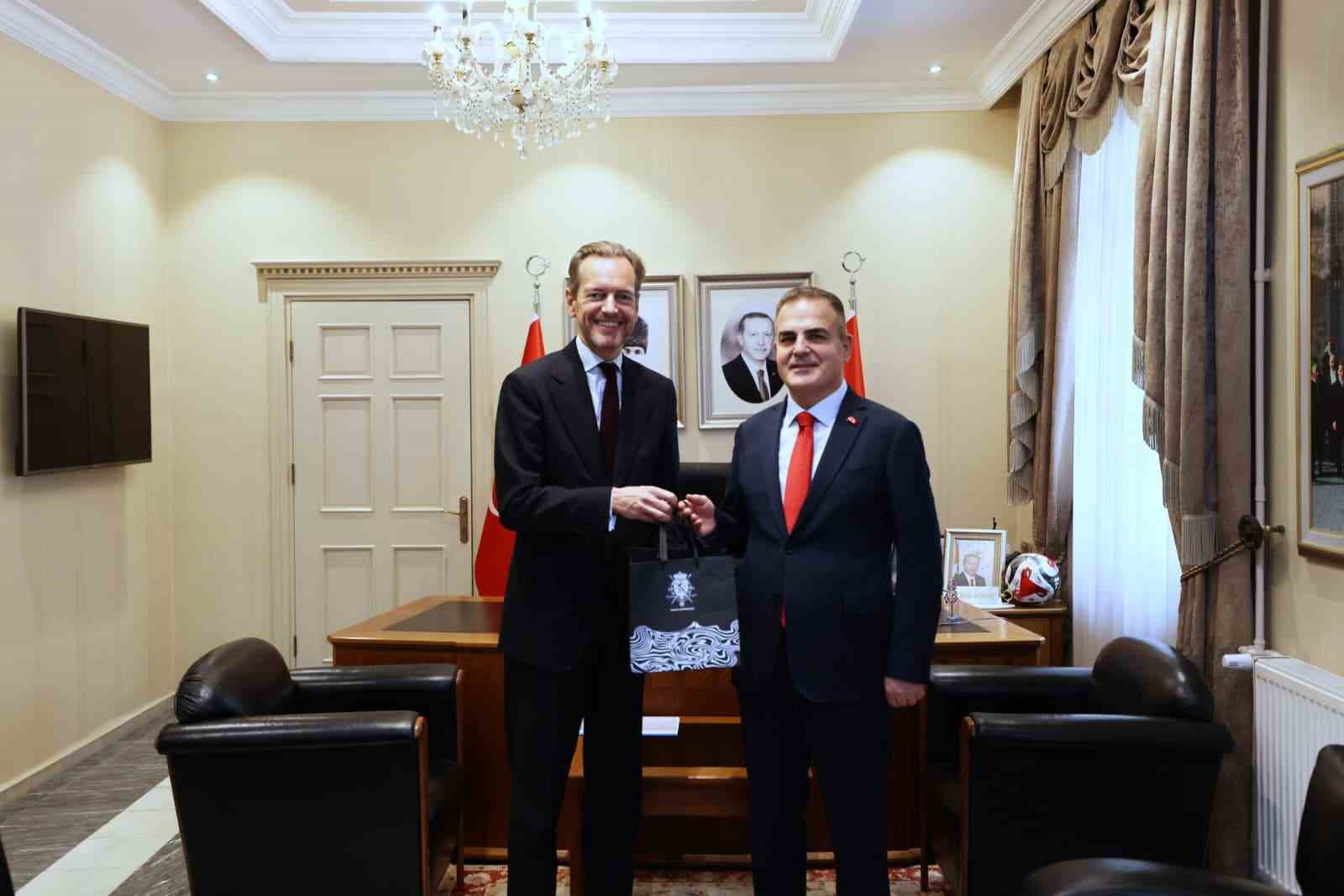 Muğla Valisi Akbıyık, Bel&ccedil;ika B&uuml;y&uuml;kel&ccedil;isi Van de Velde&rsquo;yi ağırladı
