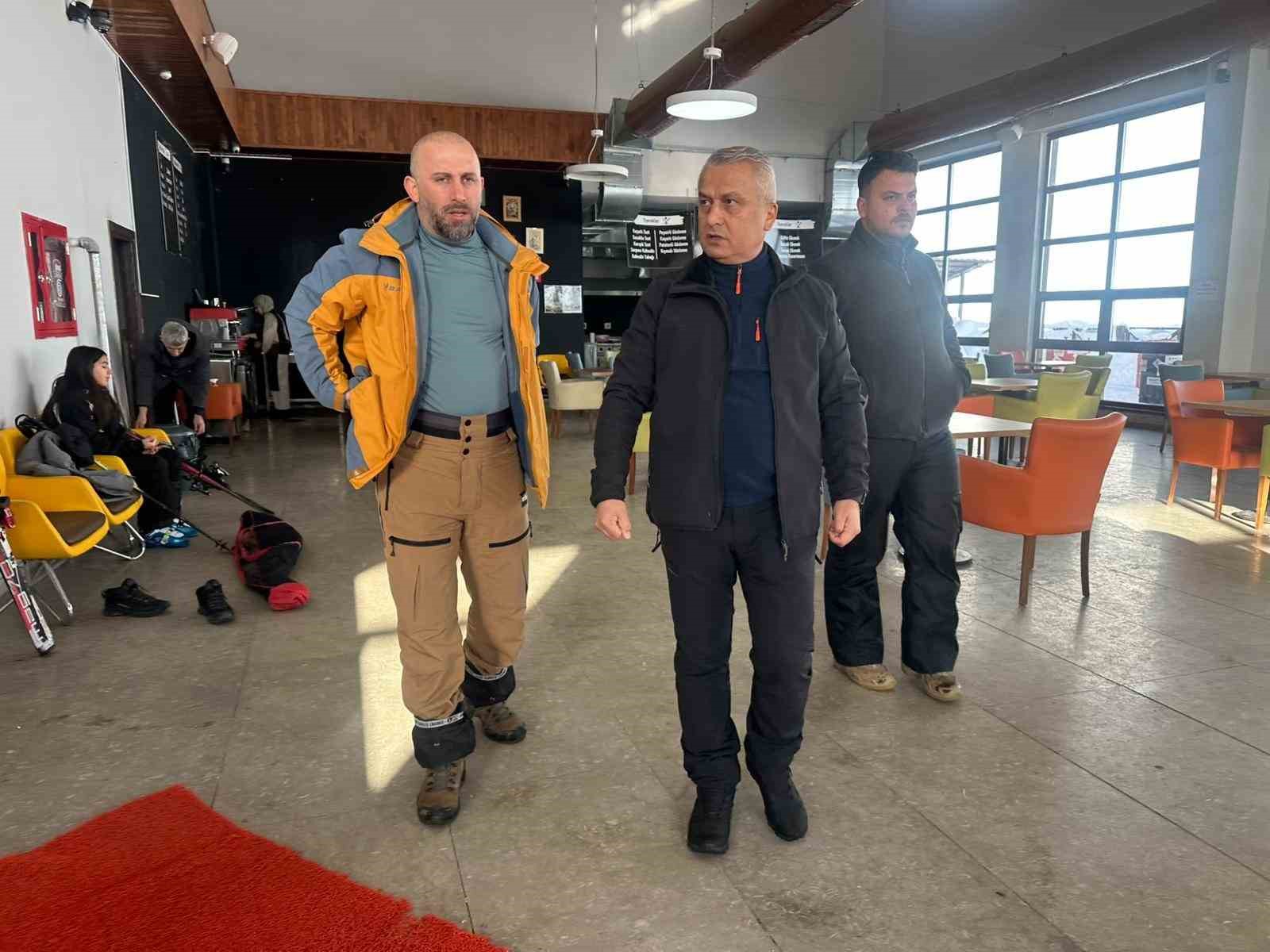 Keltepe kayak festivali öncesi hazırlıklar yerinde incelendi