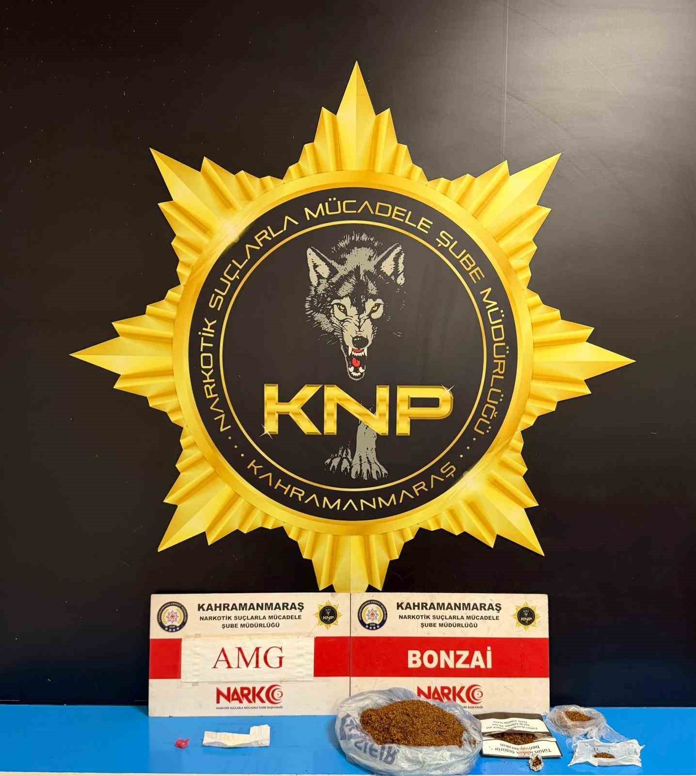 Kahramanmaraş&rsquo;ta 401 gram bonzai maddesi ele geçirildi