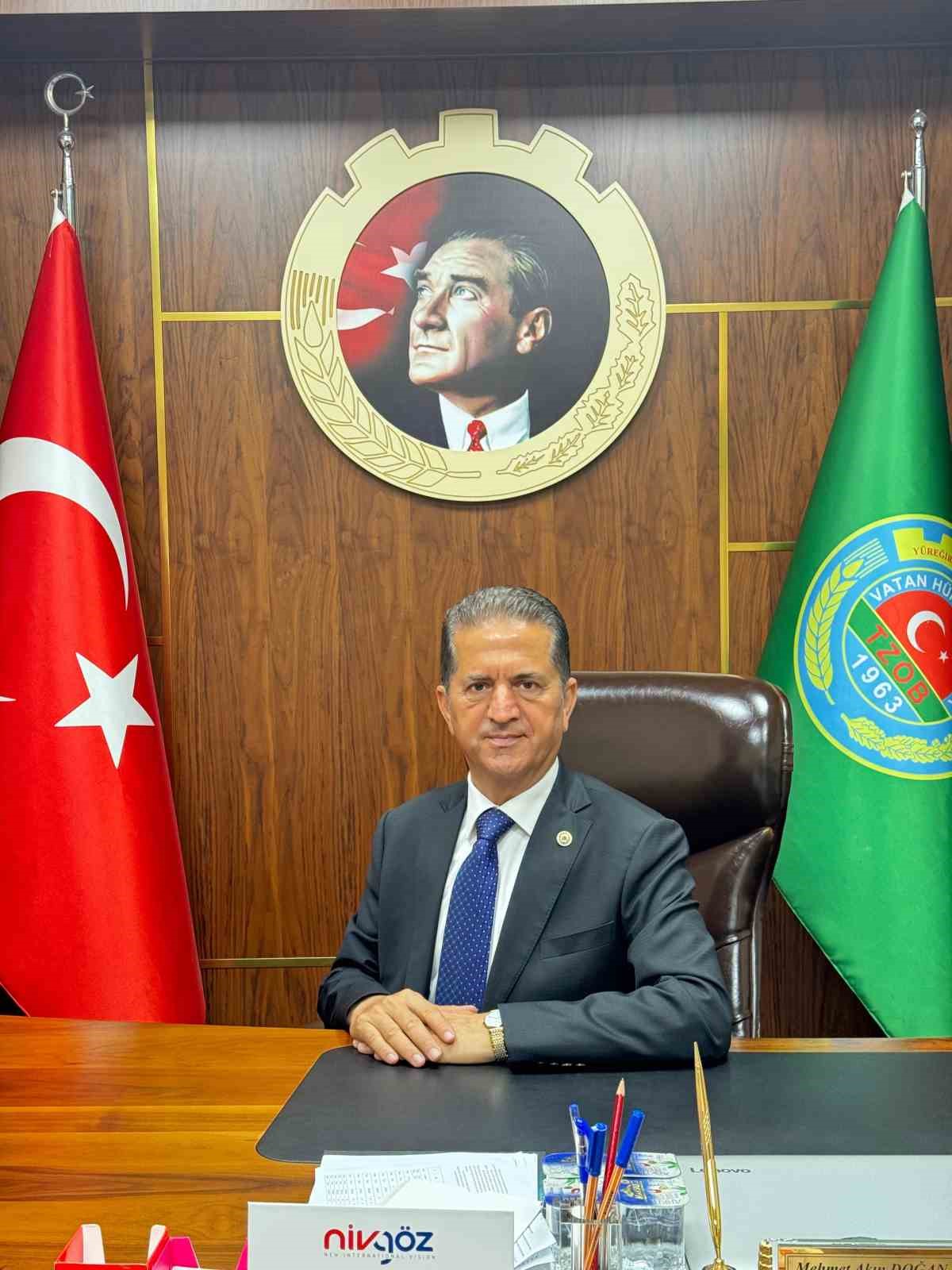 Yüreğir Ziraat Odası Başkanı Doğan: "SGK borcu bulunan çiftçiye kredi verilmemesi, tarımsal üretimin sürdürülebilirliğine zarar vermekte"