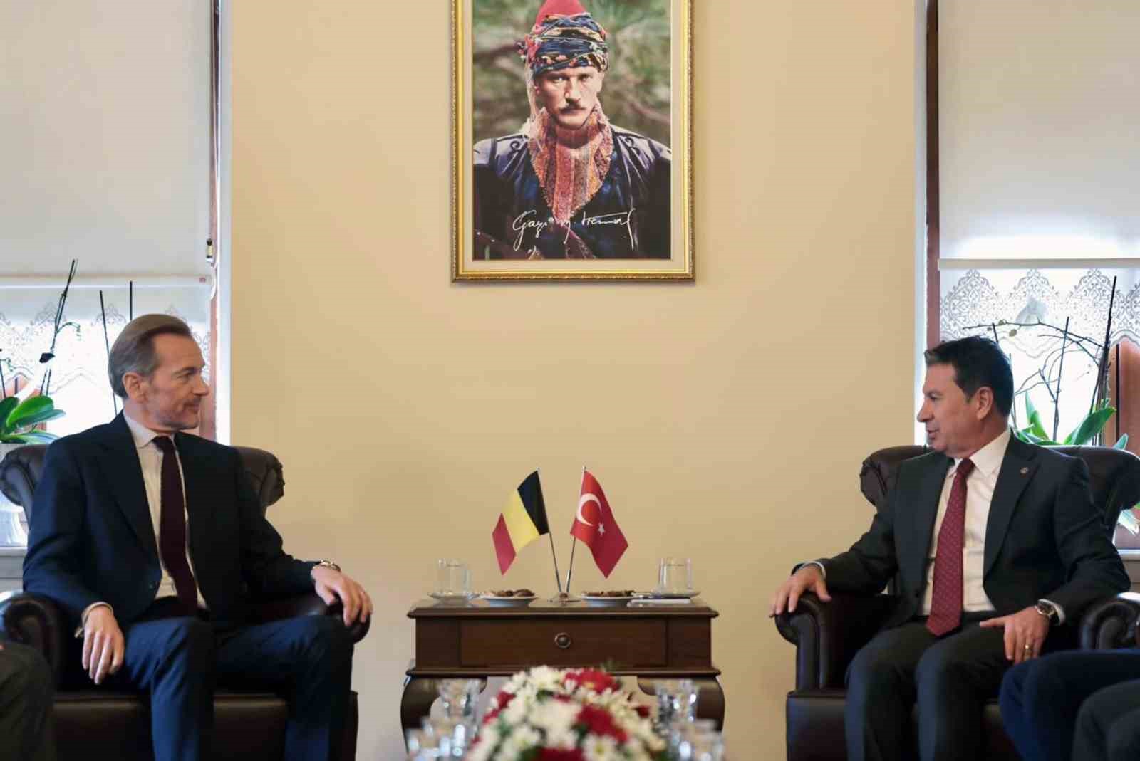 Başkan Aras Bel&ccedil;ika Krallığı Ankara B&uuml;y&uuml;kel&ccedil;isini ağırladı
