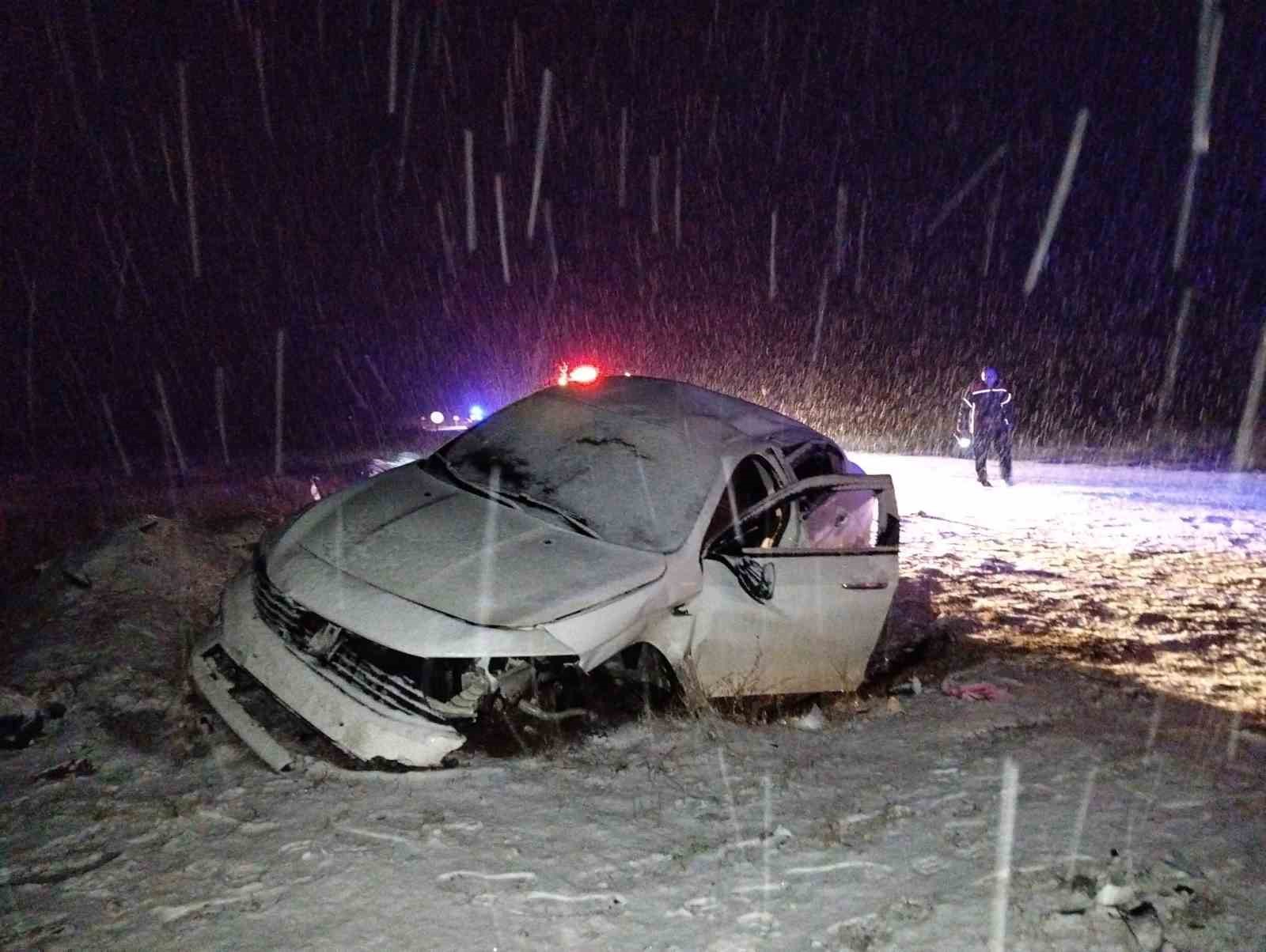 Çorum’da kar yağışı kazayı beraberinde getirdi: 7 yaralı