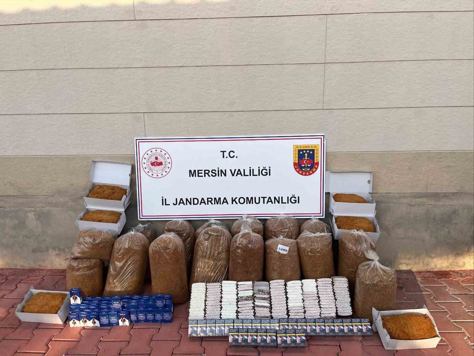 Mersin’de 13 bin 500 kaçak makaron ele geçirildi
