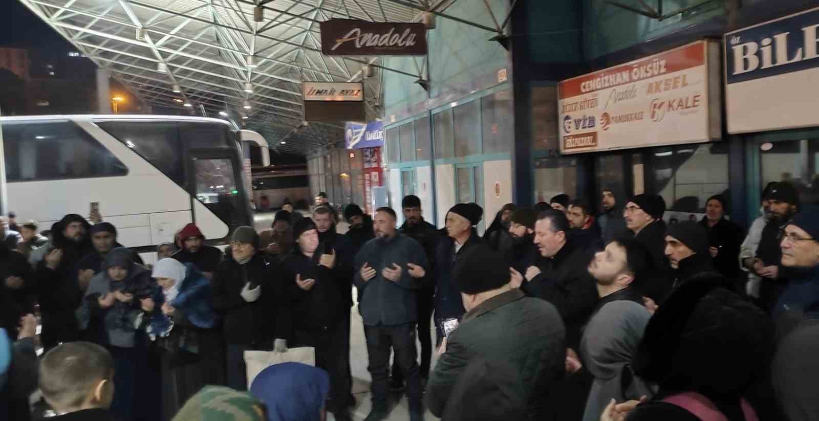 Bilecik’te umreciler kutsal topraklara uğurlandı