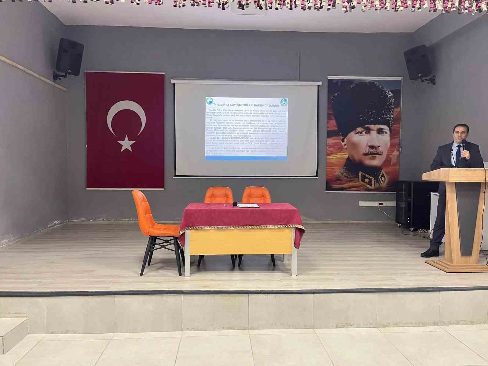 T&uuml;rkeli&rsquo;de muhtarlara i&ccedil;me suyu eğitimi
