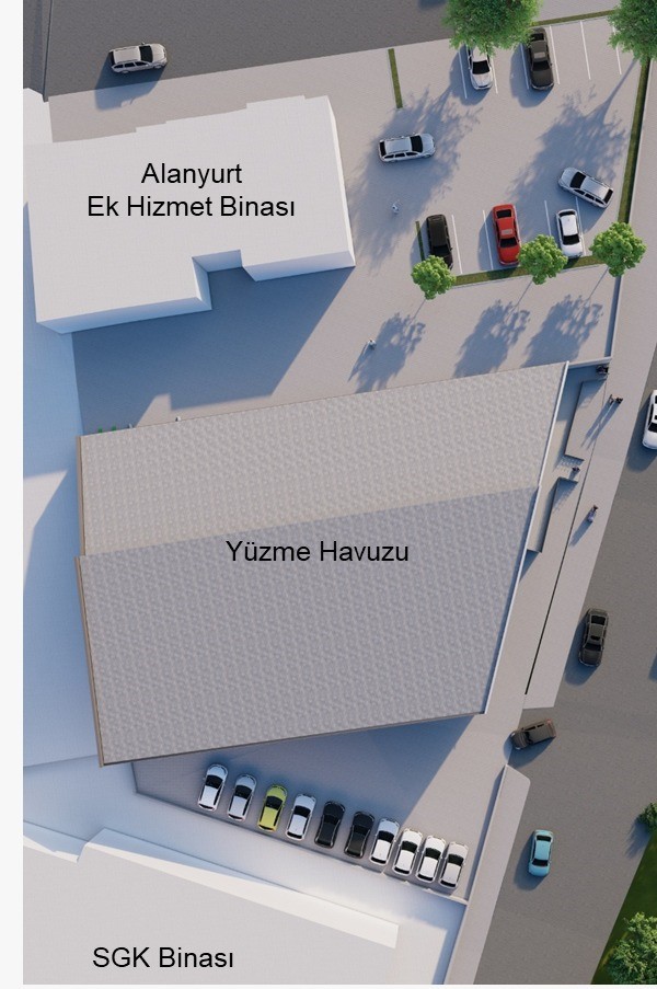 İnegöl Belediyesi yeni havuz için çalışmalara başladı