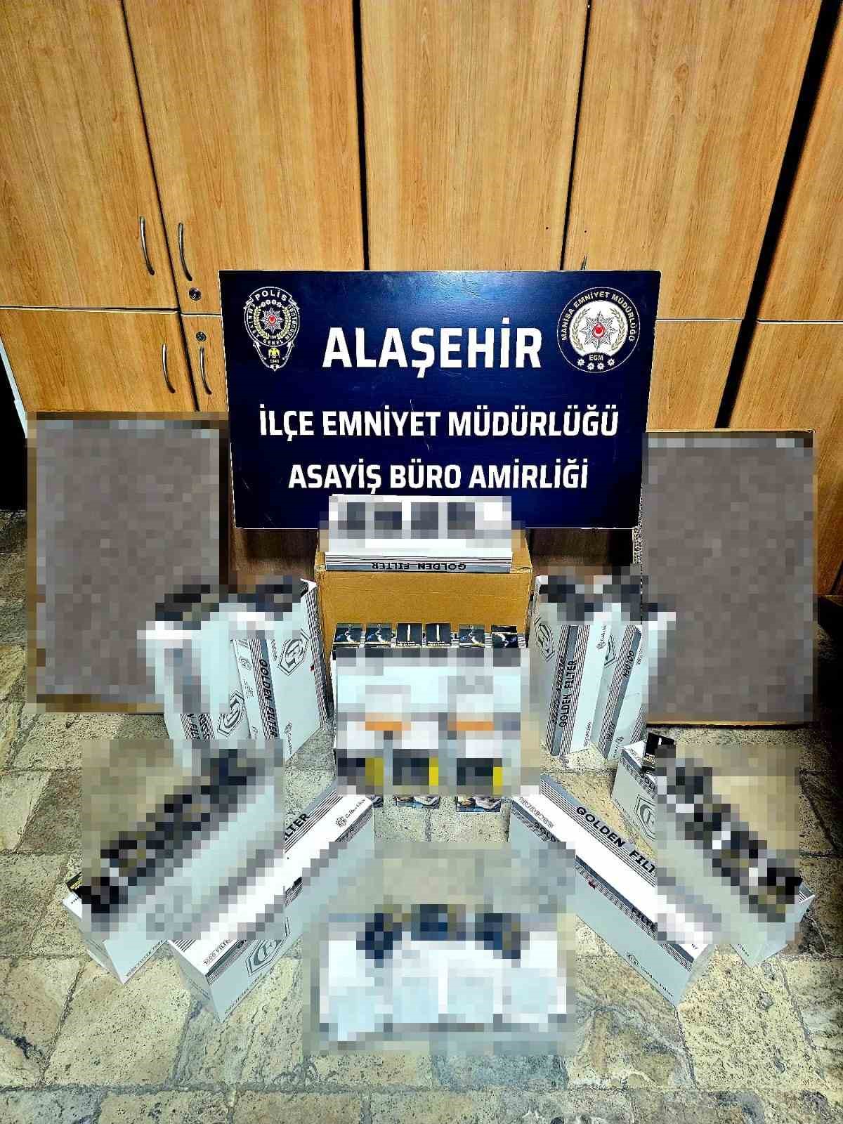 Alaşehir&rsquo;de 23 bin 750 adet ka&ccedil;ak makaron ele ge&ccedil;irildi
