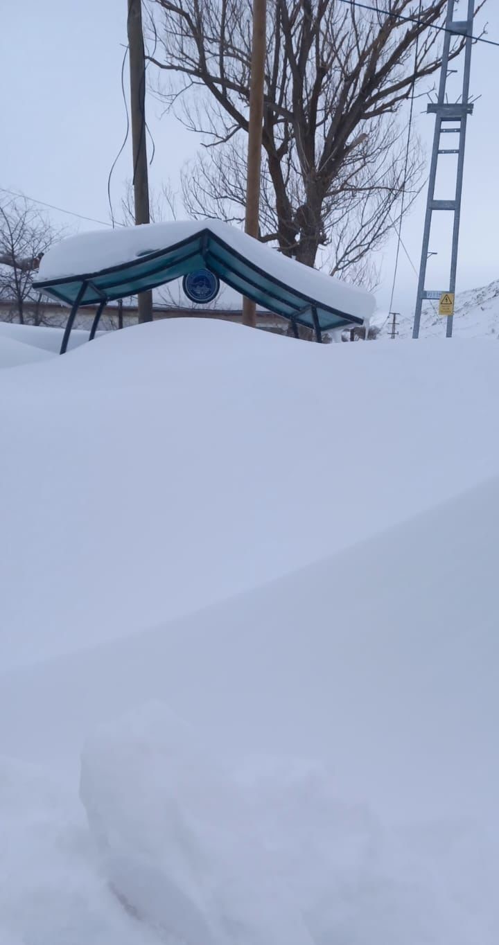 Develi ve Tomarza&rsquo;da kar kalınlığı 50 santimi ge&ccedil;ti, ahır &ccedil;&ouml;kt&uuml;
