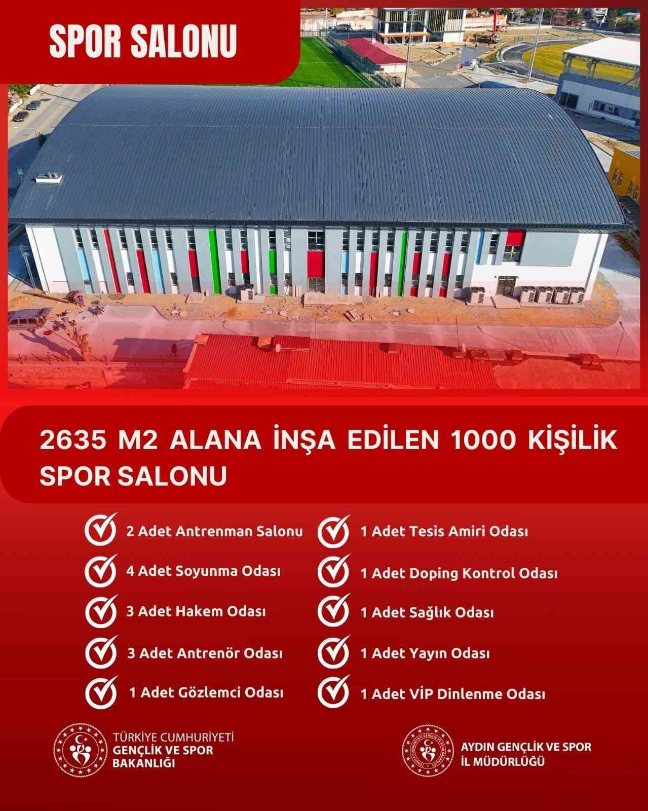 Söke Spor Kompleksi açılış için gün sayıyor