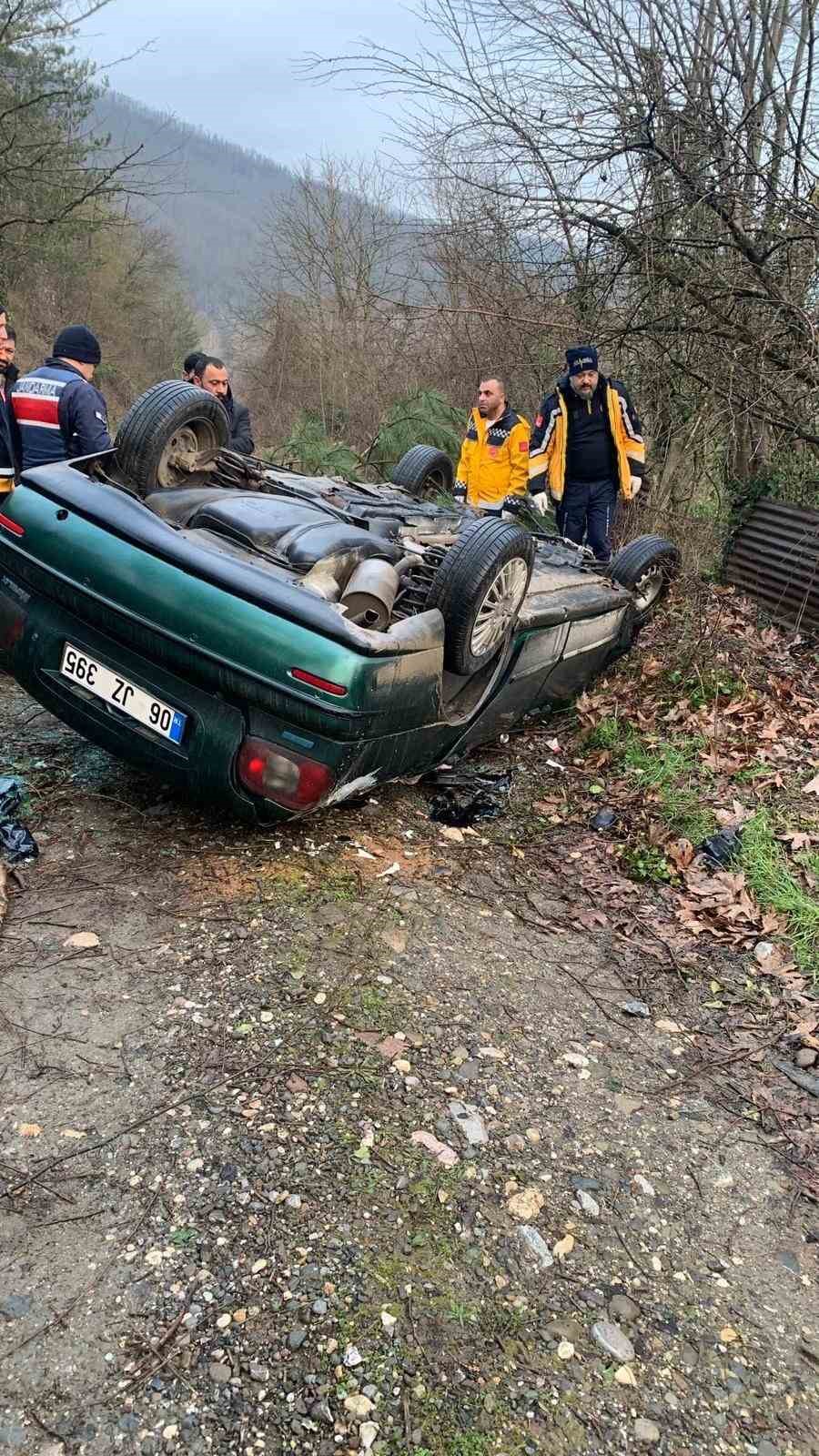 Kontrolden çıkan otomobil takla attı: 1 ölü