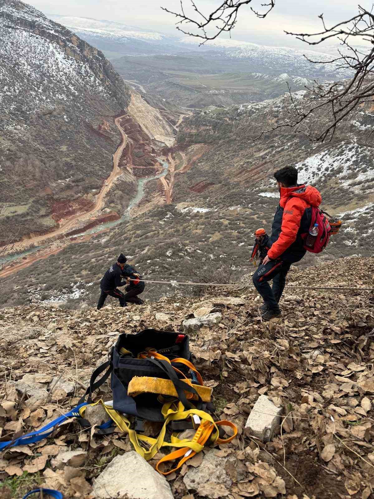&Ccedil;oban ve 9 ke&ccedil;isi, 3 g&uuml;nd&uuml;r mahsur kaldığı yerden kurtarıldı
