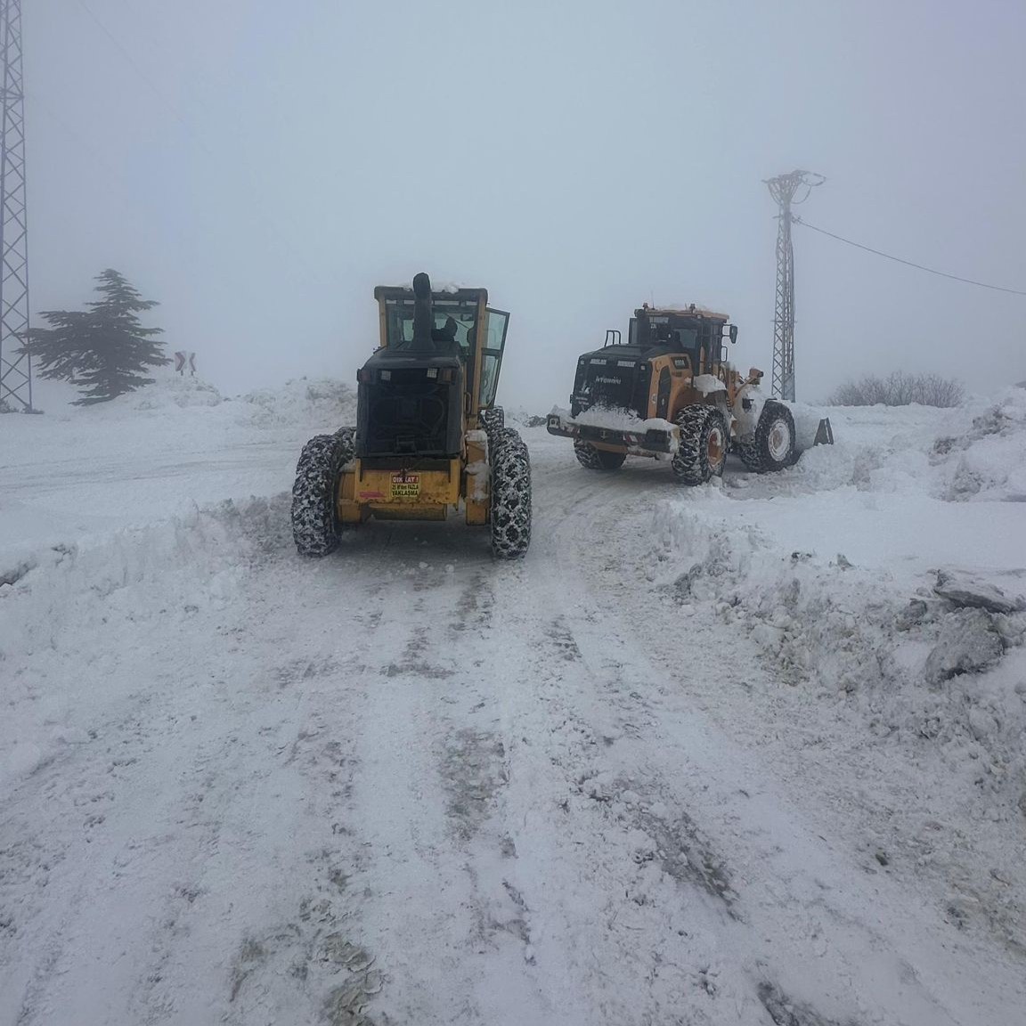 Kahramanmaraş’ta karla mücadele