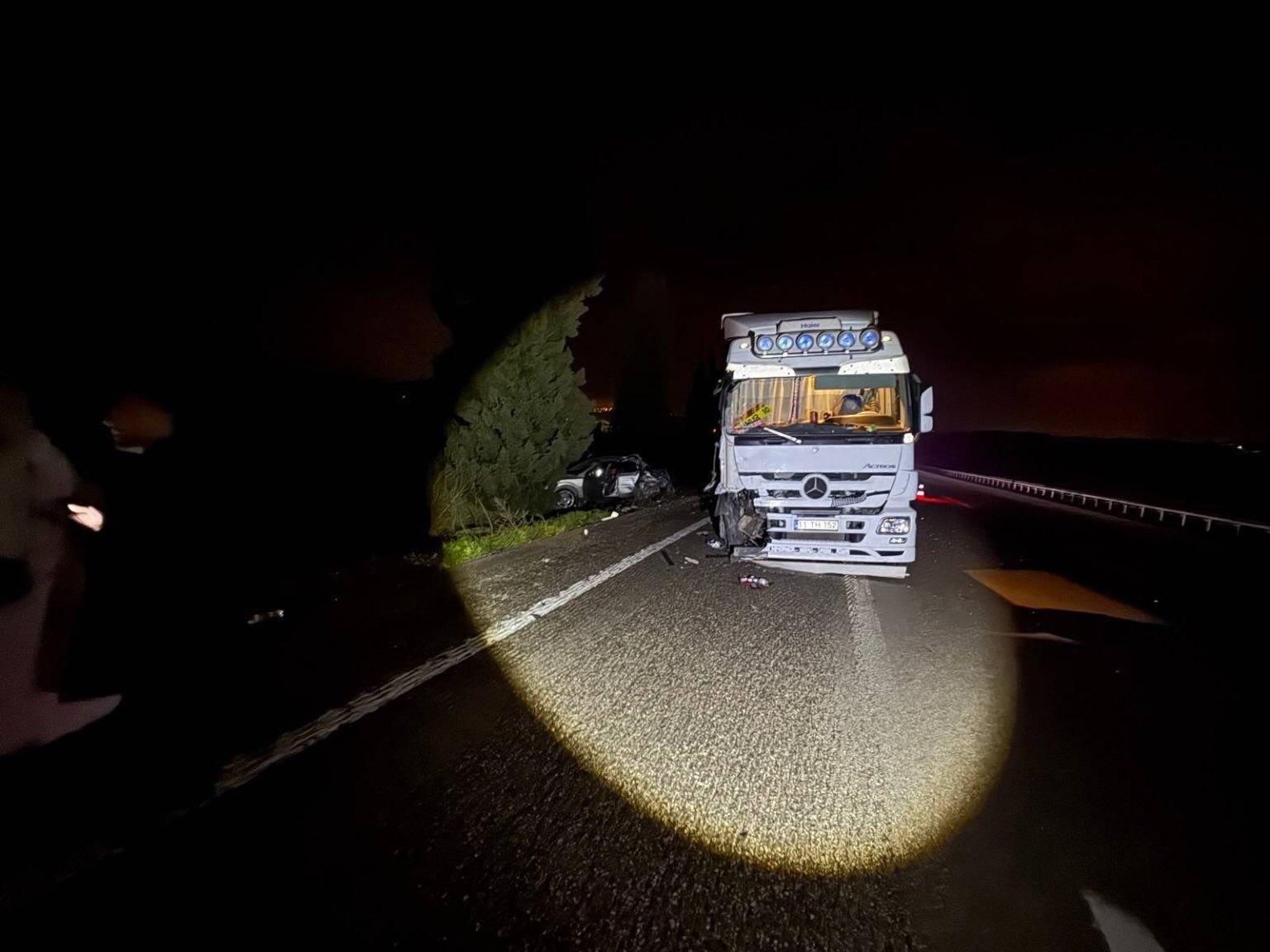 K&ouml;pekler nedeniyle otoyolda can pazarı
