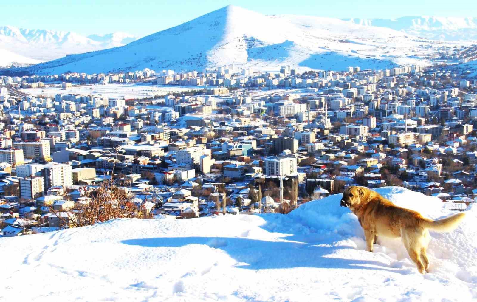 Afşin’de kar sonrası manzara hayran bıraktı