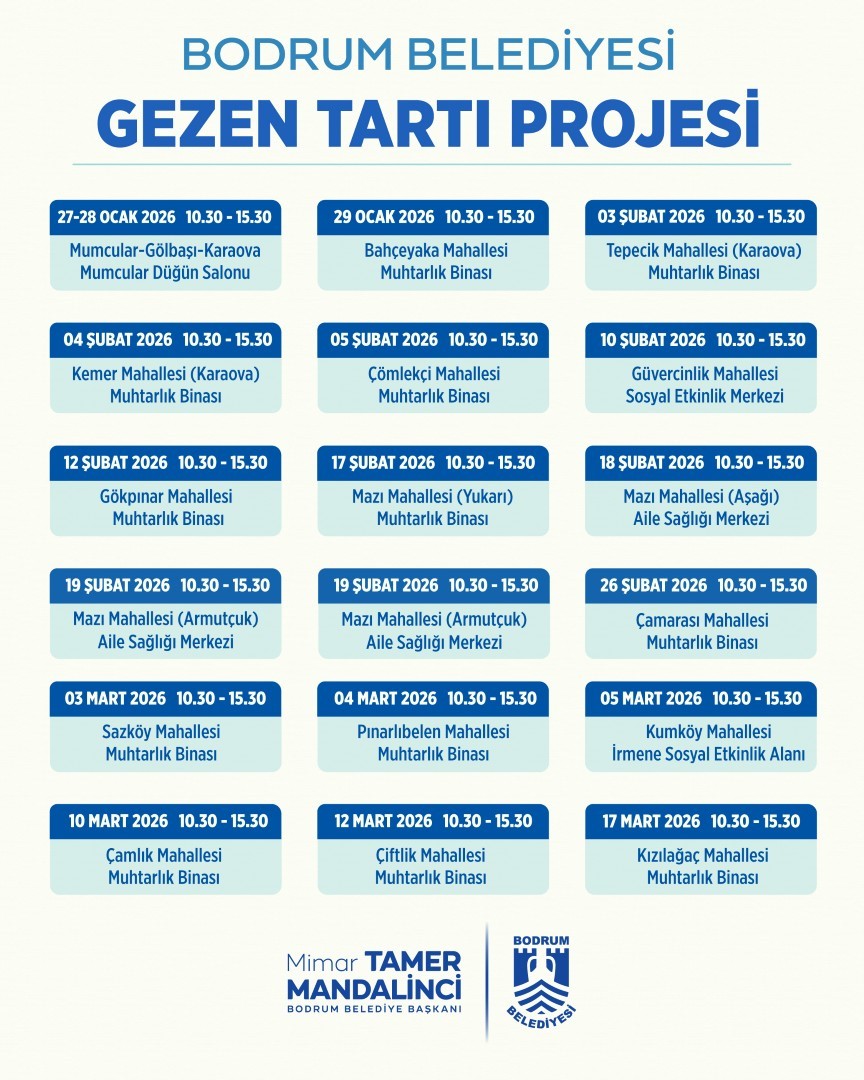 Bodrum&rsquo;da &rsquo;Gezen Tartı&rsquo; vatandaşların hizmetinde
