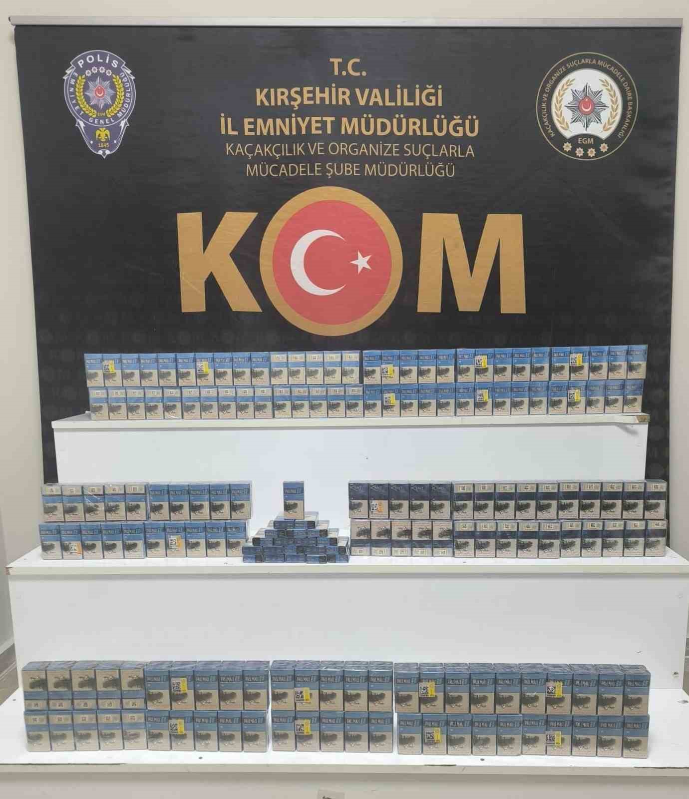 Kırşehir’de kaçak sigara operasyonu: 380 paket ele geçirildi