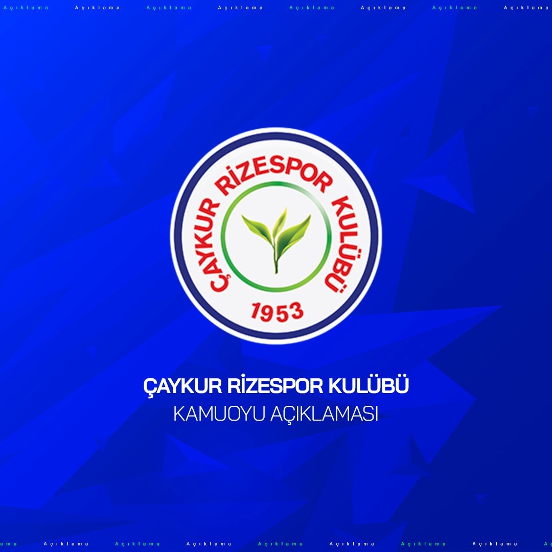 Çaykur Rizespor’dan kırmızı kart ve iptal edilen gol tepkisi