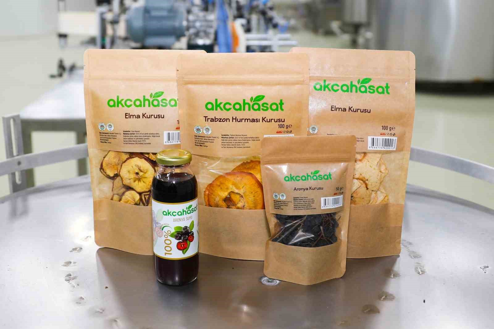 Akçaabat’ın meyve sebze fabrikasının ürünleri market raflarında yerini aldı