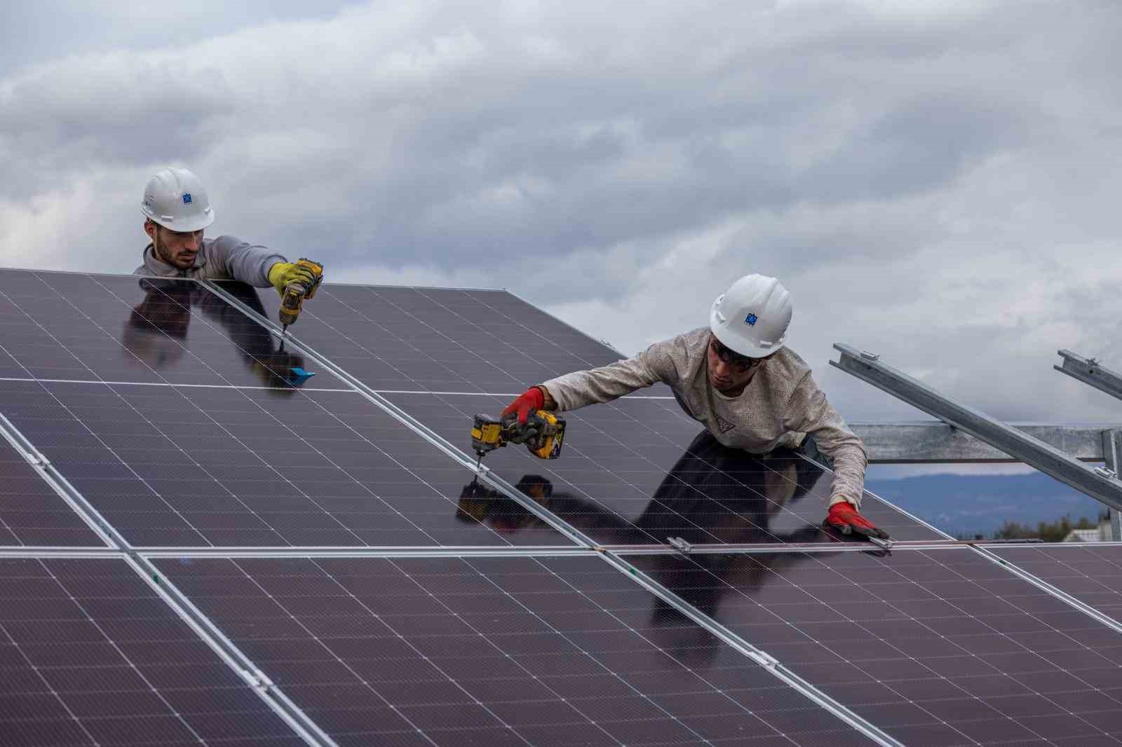 Güneş ve sudan 40 milyon liralık tasarruf