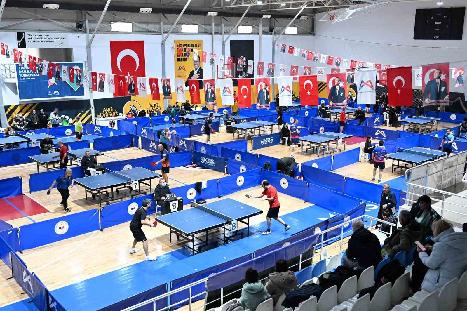 Mersin&rsquo;de 5. Ulusal Masa Tenisi Veteran Turnuvası tamamlandı
