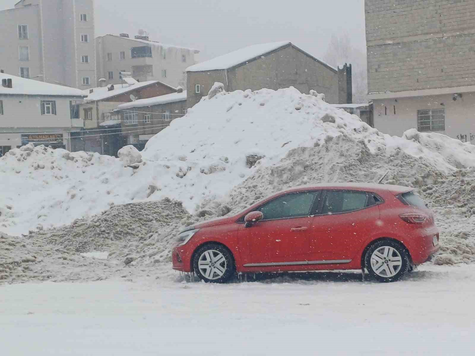 Malazgirt&rsquo;te dondurucu soğuklar g&ouml;rsel ş&ouml;lene d&ouml;n&uuml;şt&uuml;
