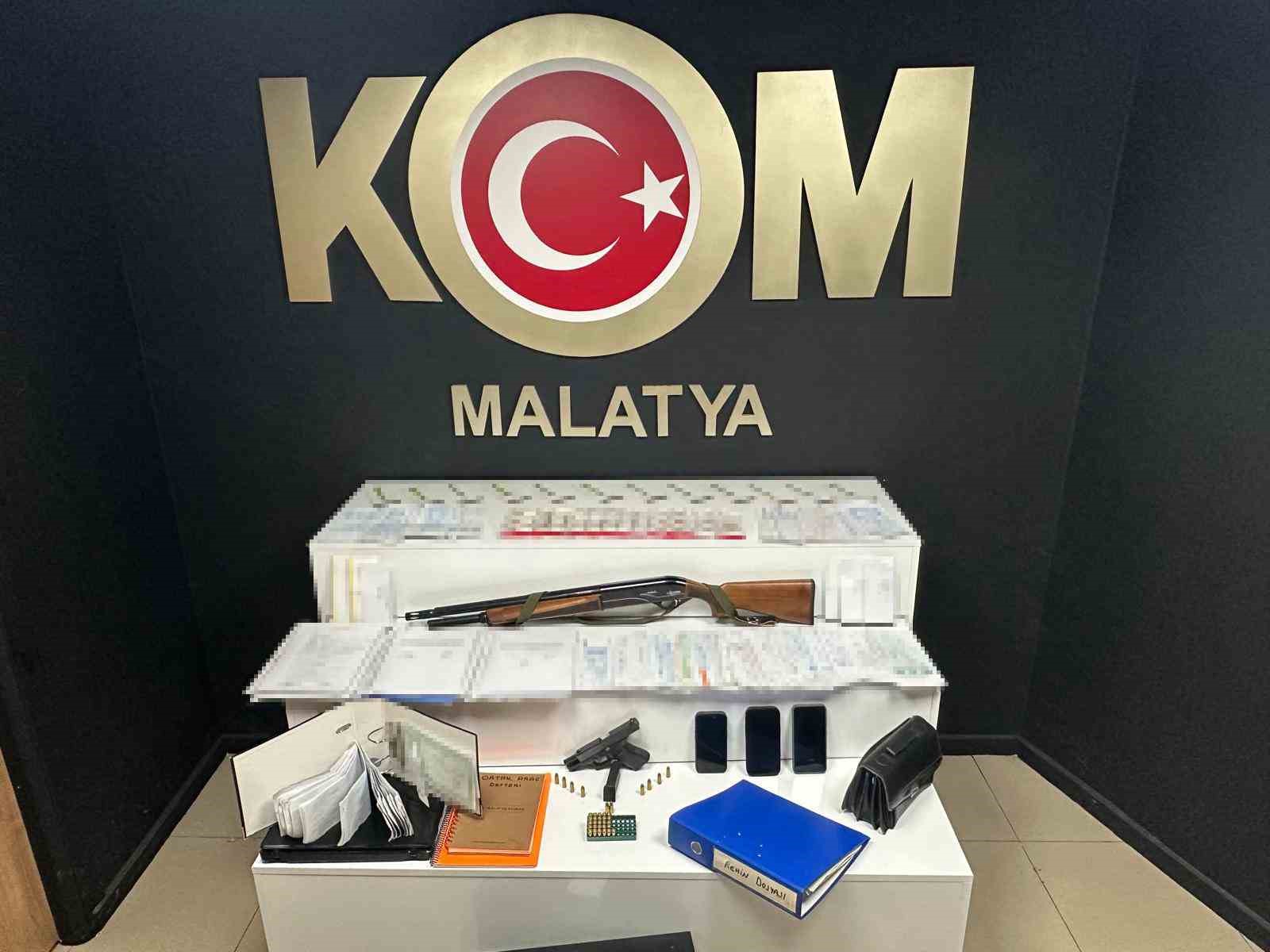 Malatya’da tefeci operasyonu: 3 tutuklama