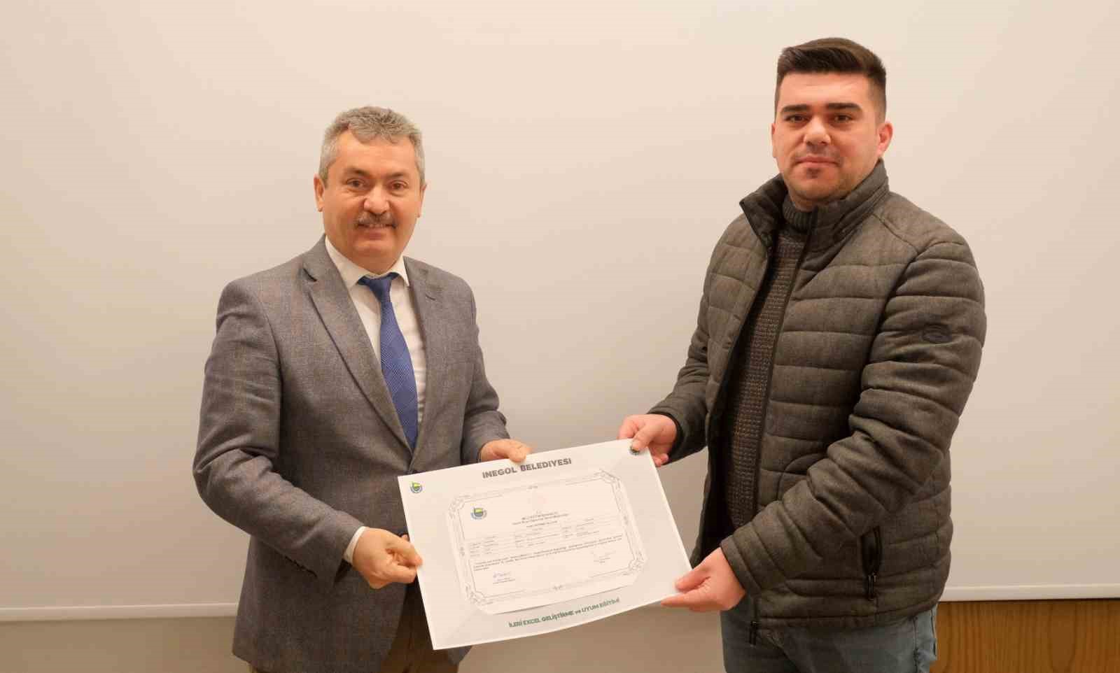 İnegöl Belediyesi personeline "İleri Excel Eğitimi"