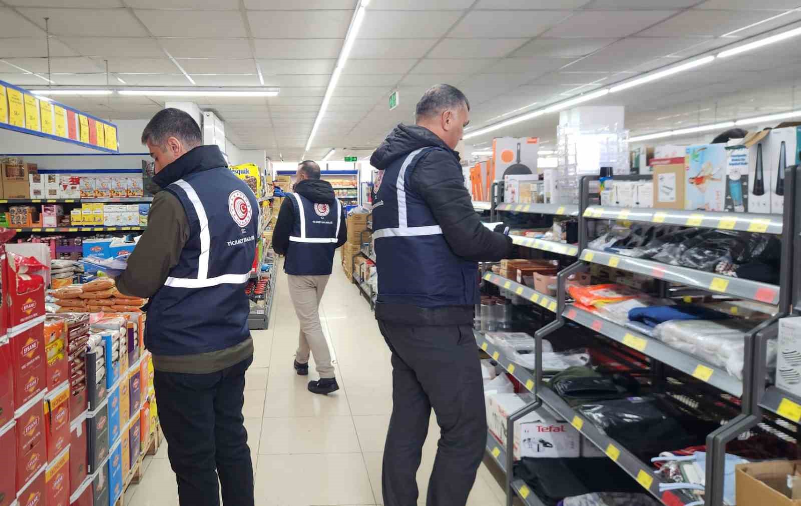 Ramazan ayı &ouml;ncesi Tunceli&rsquo;de zincir marketlere fahiş fiyat denetimi
