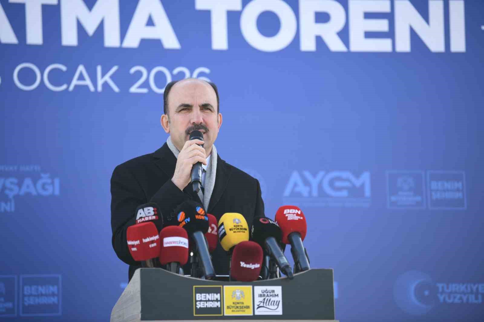 Konya&rsquo;nın gelişen raylı sistem yolculuğunda &ouml;nemli bir yatırımın daha temeli atıldı
