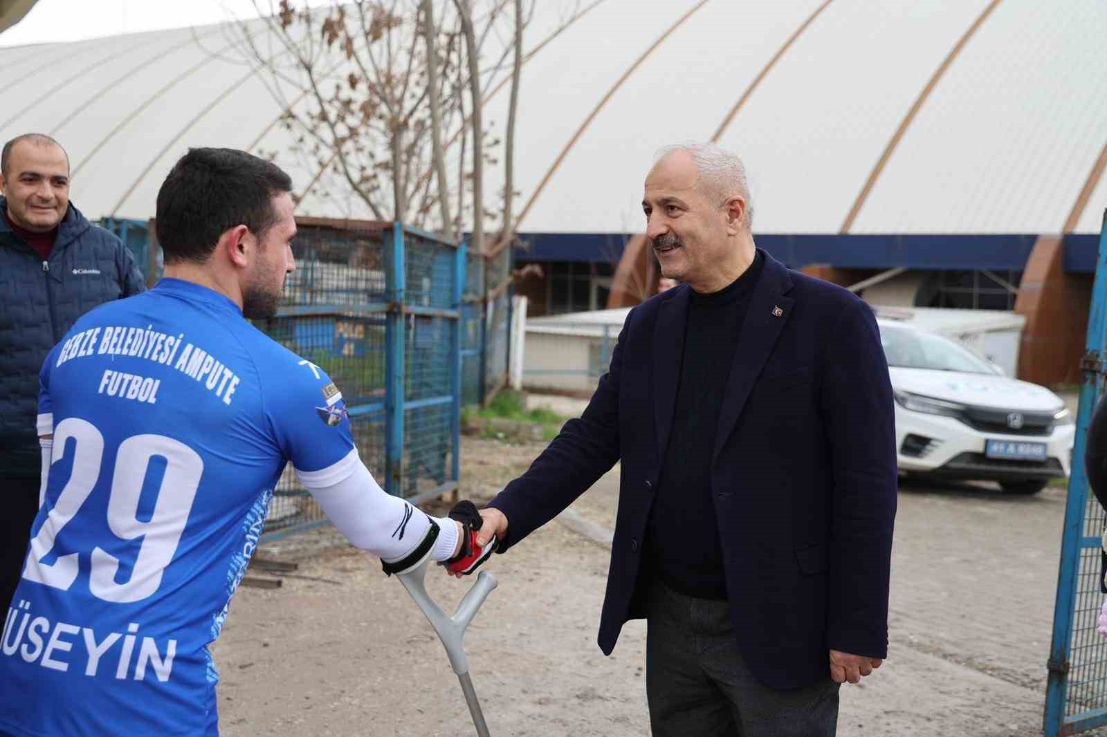Gebze Belediyesi Ampute Futbol Takımı, TSK Rehabilitasyon Merkezi&rsquo;ni 3-0 yendi
