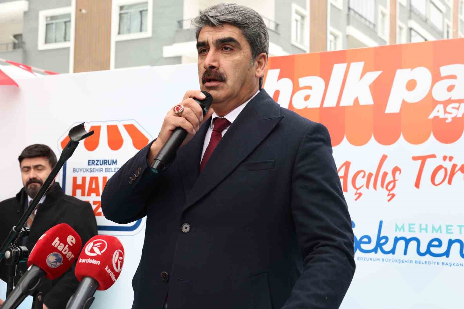 Halk pazarı Aşkale şubesi açıldı