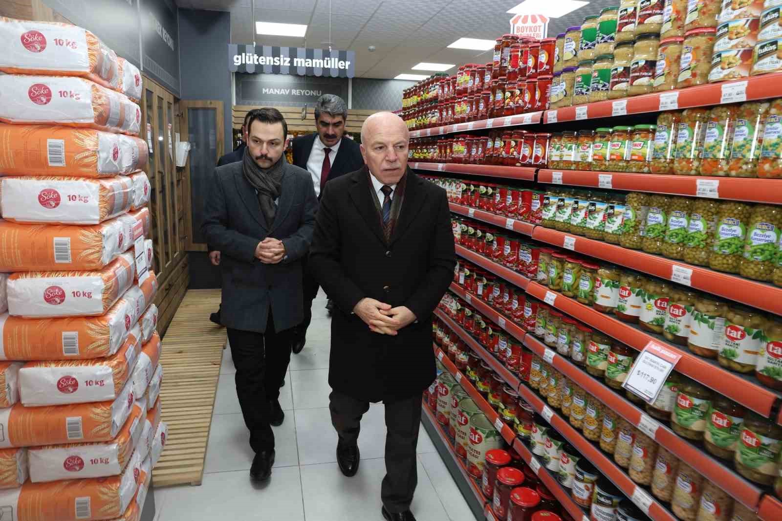 Halk Pazarı&rsquo;nın 12&rsquo;nci şubesi Aşkale&rsquo;de a&ccedil;ıldı
