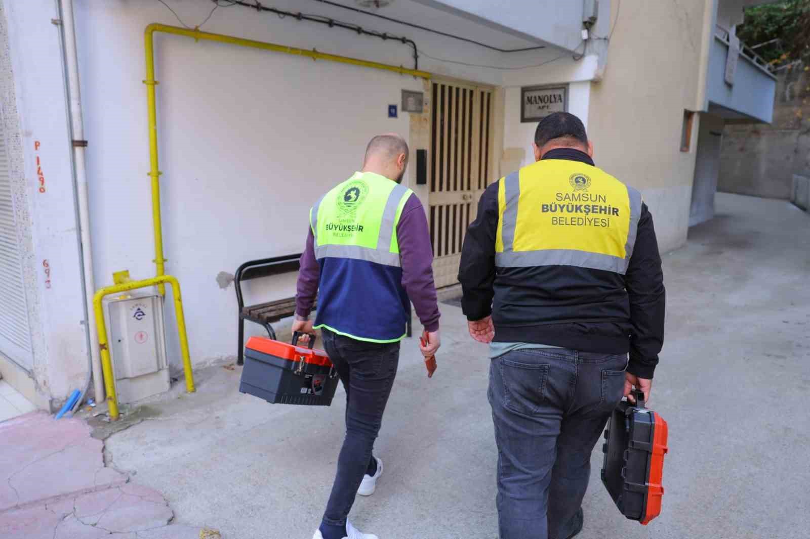 Samsun Büyükşehir’den 17 ilçeye ev içi tutunma aparatı desteği