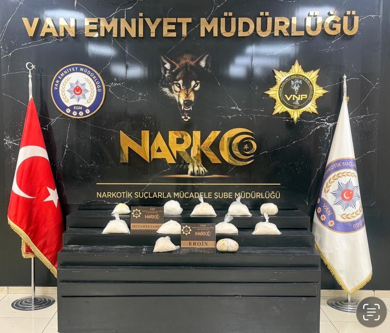 Van’da 10 kilo 720 gram uyuşturucu madde ele geçirildi