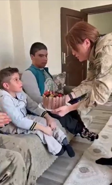 Jandarma, Doğanay’ın 10’uncu yaş gününü kutladı