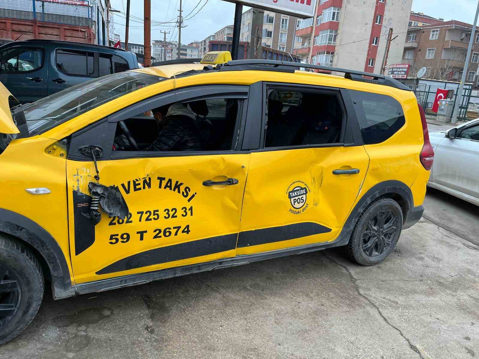 Bakım i&ccedil;in servise bırakılan taksi liftten d&uuml;şt&uuml;
