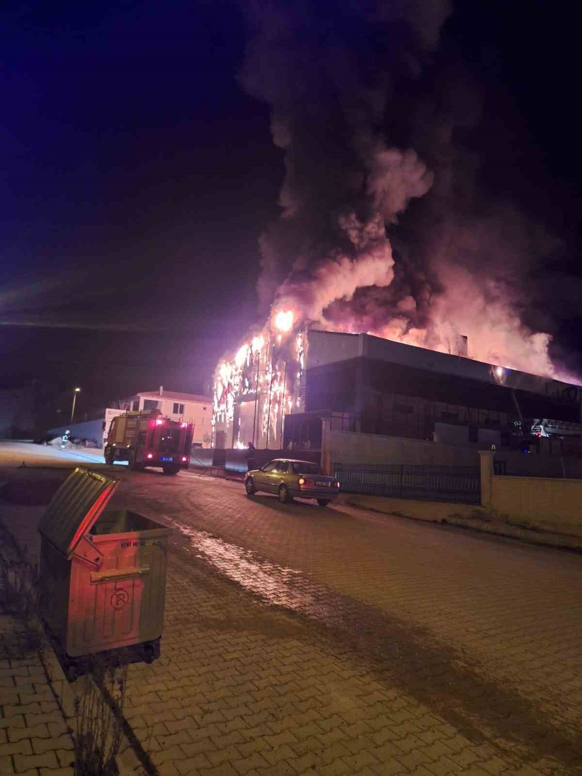 Ekmek fabrikasında korkutan yangın
