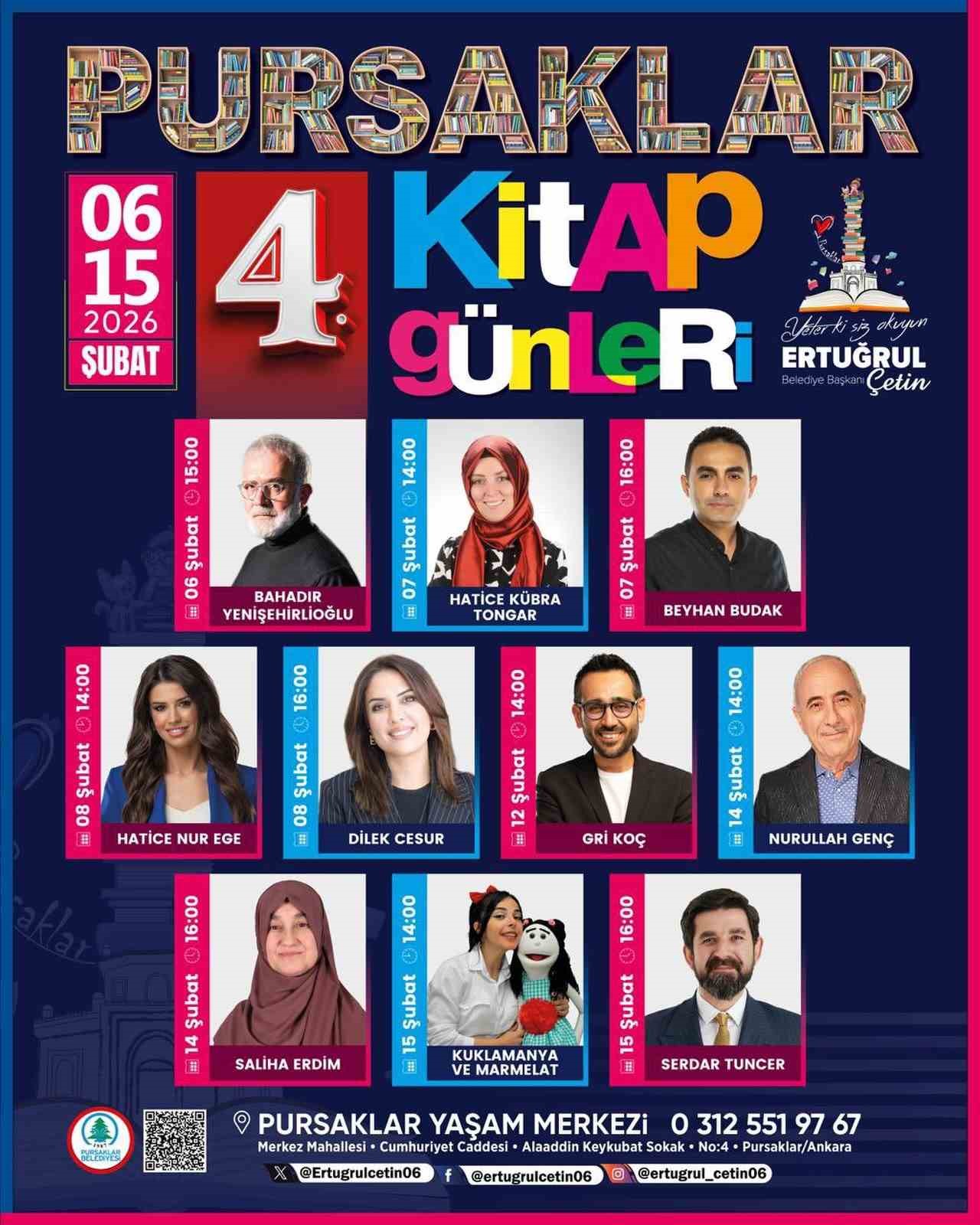 Pursaklar&rsquo;da Kitap G&uuml;nleri 6 Şubat&rsquo;ta başlıyor
