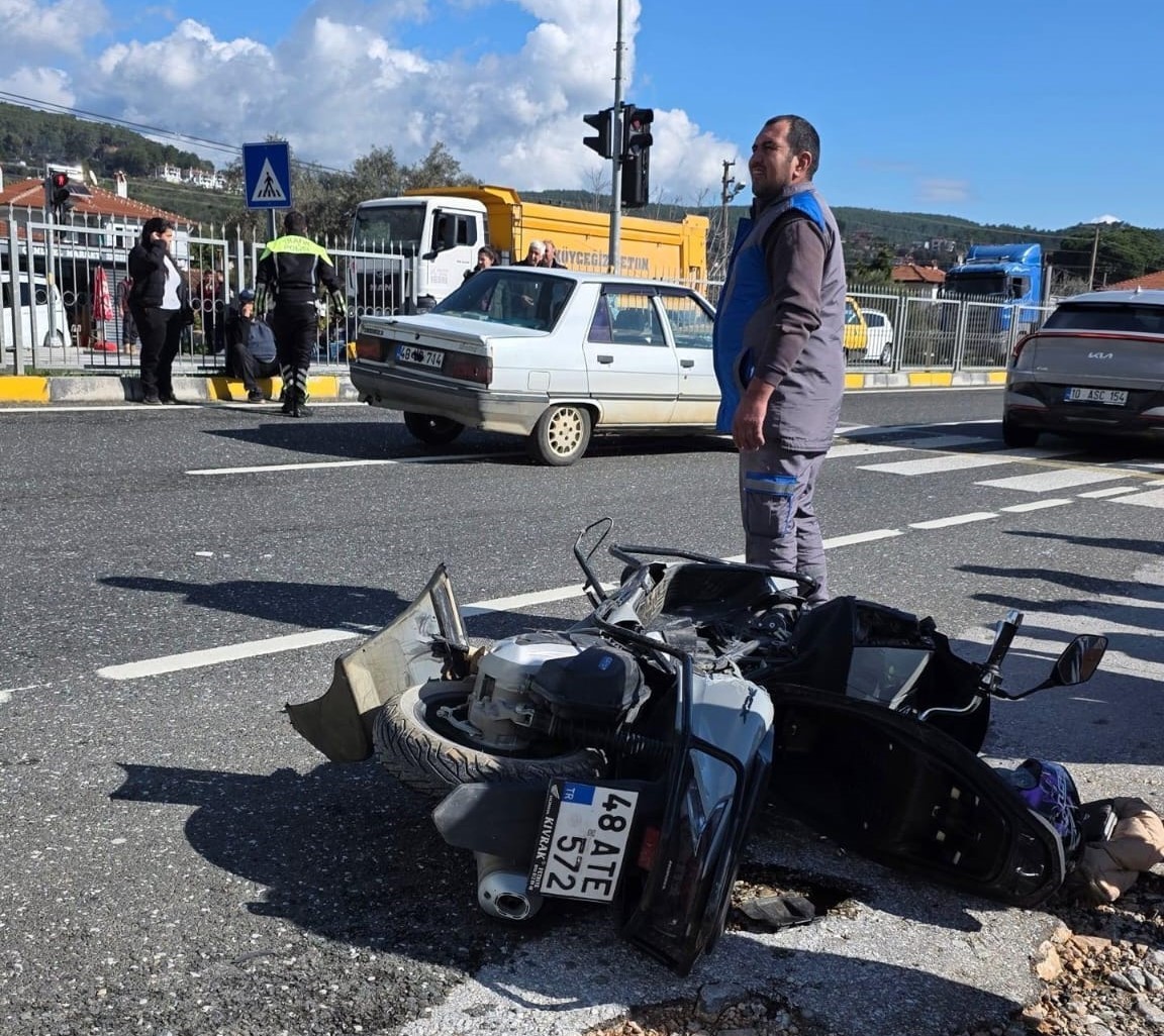 Ula’da trafik kazası: 1 yaralı