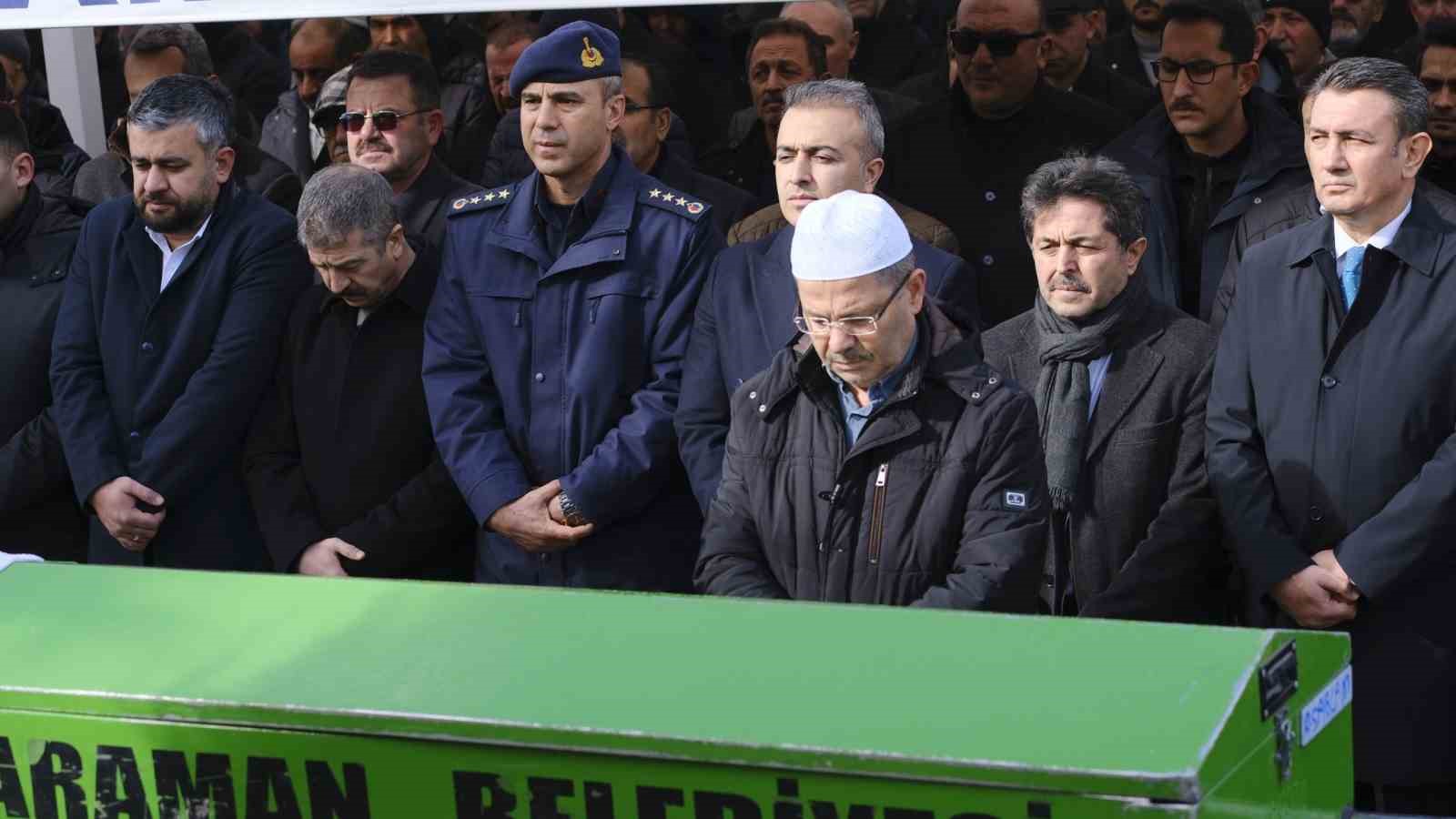 Karaman’da hayatını kaybeden Milletvekili Osman Sağlam’ın amcası toprağa verildi