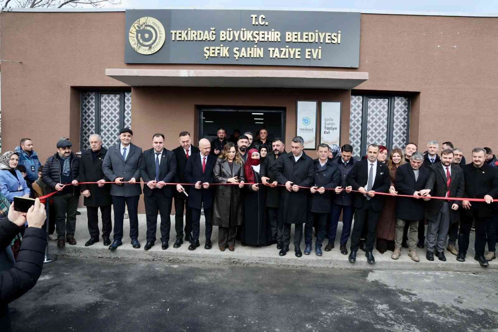 Kapaklı’da "Şefik Şahin Taziye Evi" hizmete açıldı