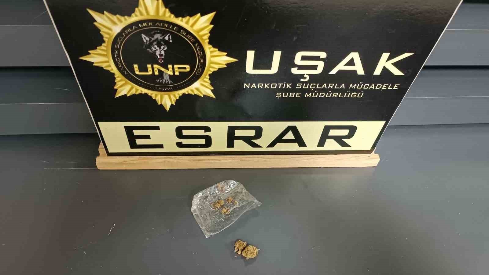 Uşak’ta 2 ayrı uyuşturucu operasyonu gerçekleştirildi