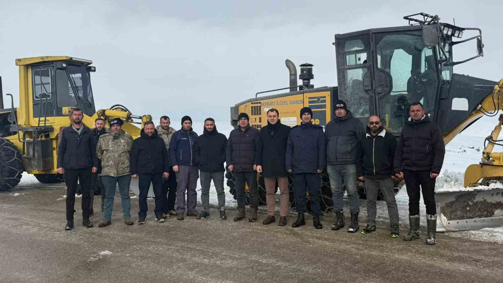 Aydıntepe&rsquo;de Kış Festivali &ouml;ncesi yol a&ccedil;ma &ccedil;alışmaları yapılıyor
