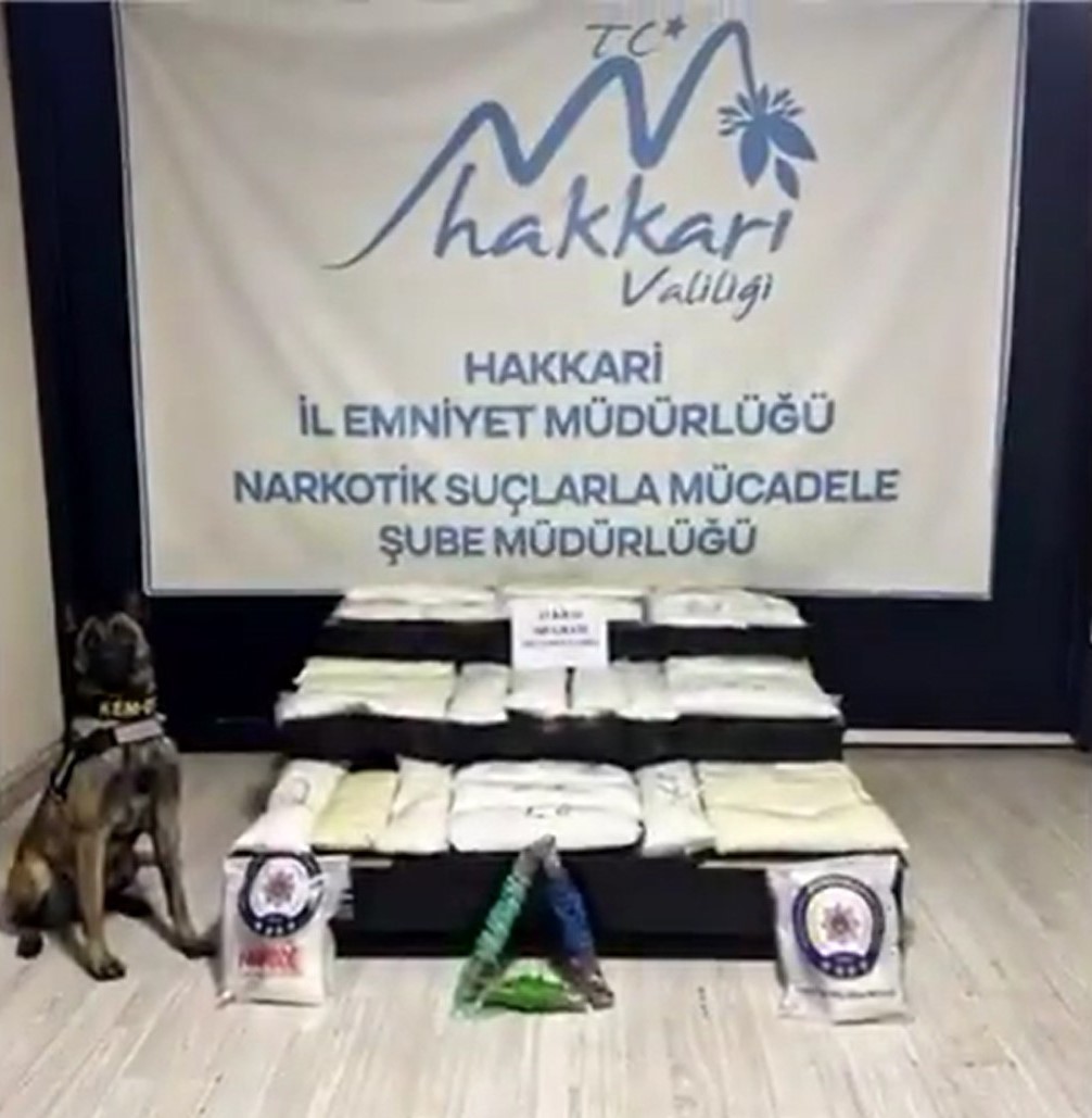 Yüksekova’da 63 kilo metamfetamin ele geçirildi