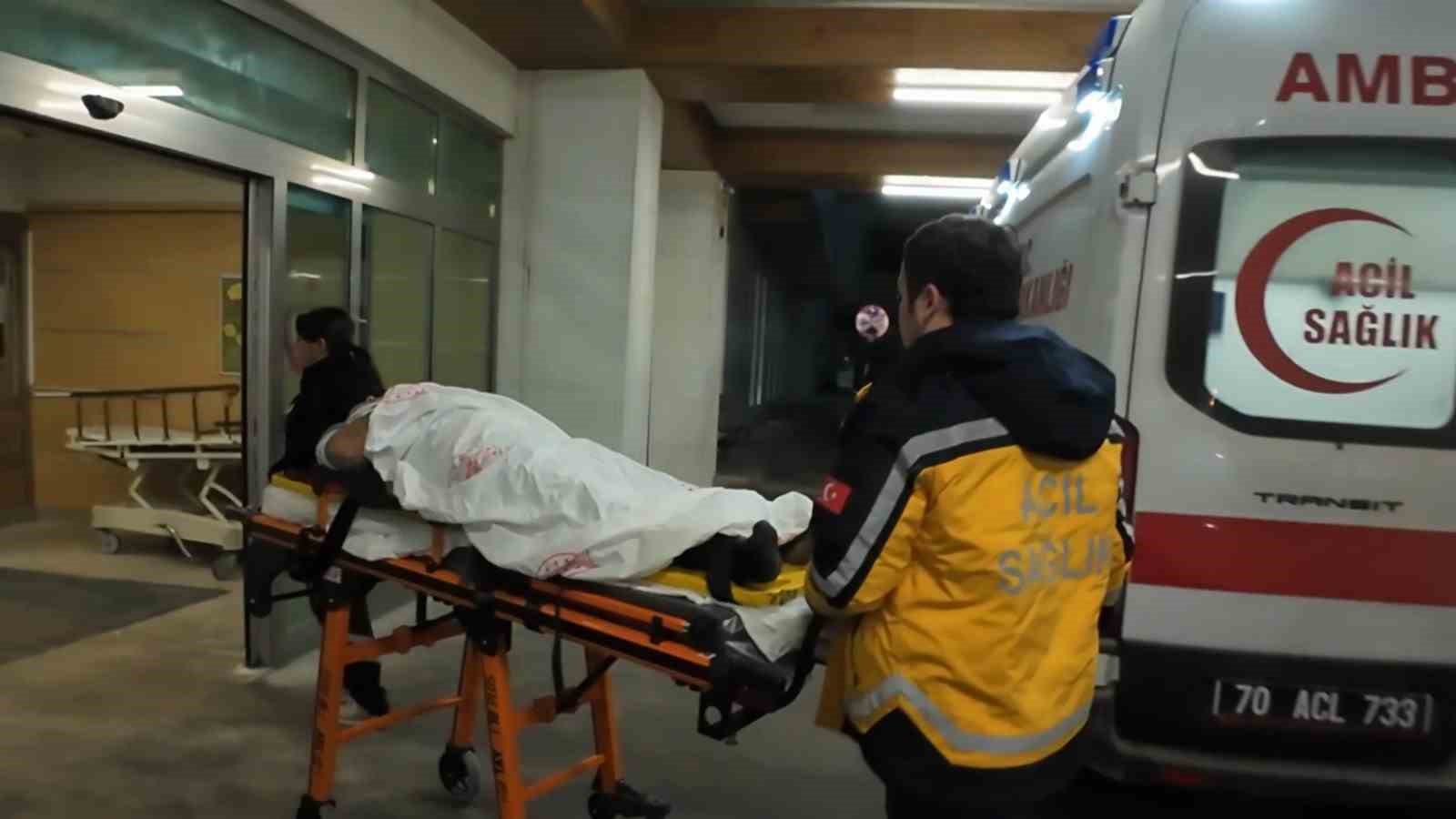 Karaman’da evinin penceresinden düşen şahıs yaralandı