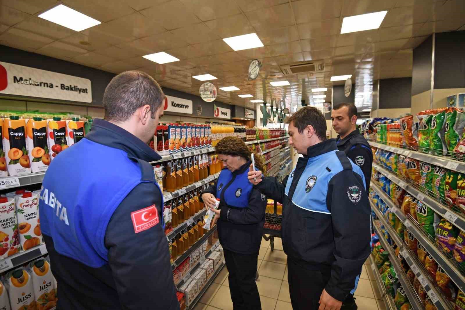 Osmangazi&rsquo;de etiketlere zabıta denetimi