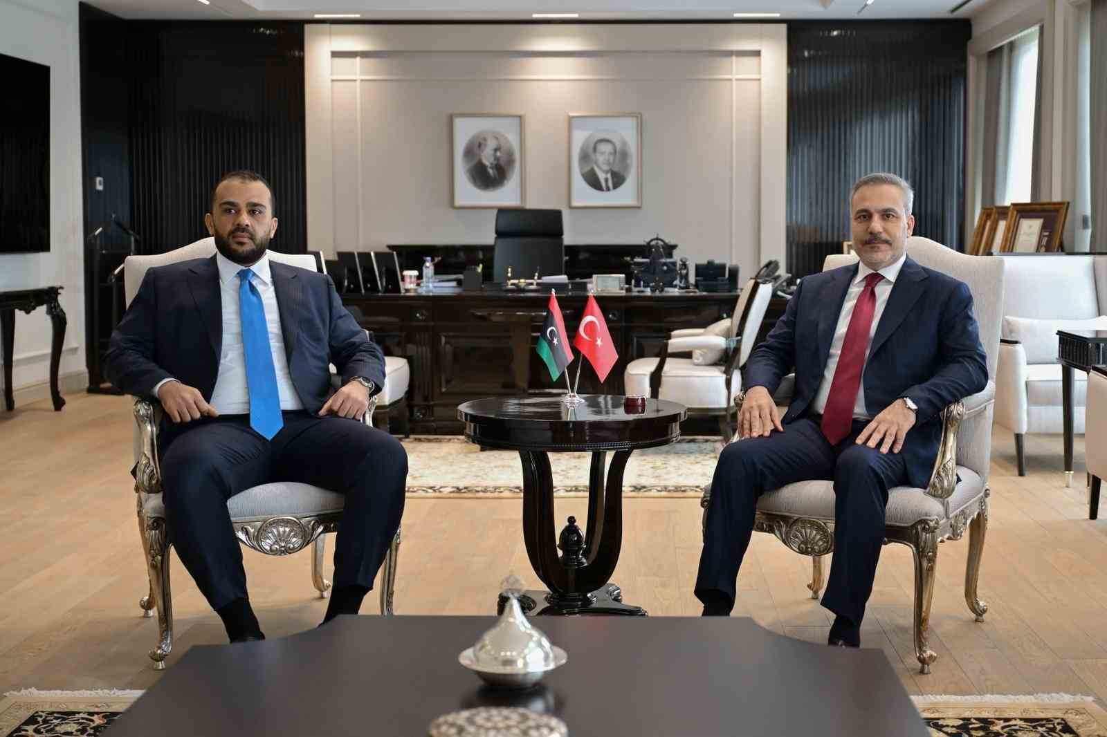 Bakan Fidan, Libya Milli Birlik Hükümeti Savunma Bakanvekili Zubi ile görüştü